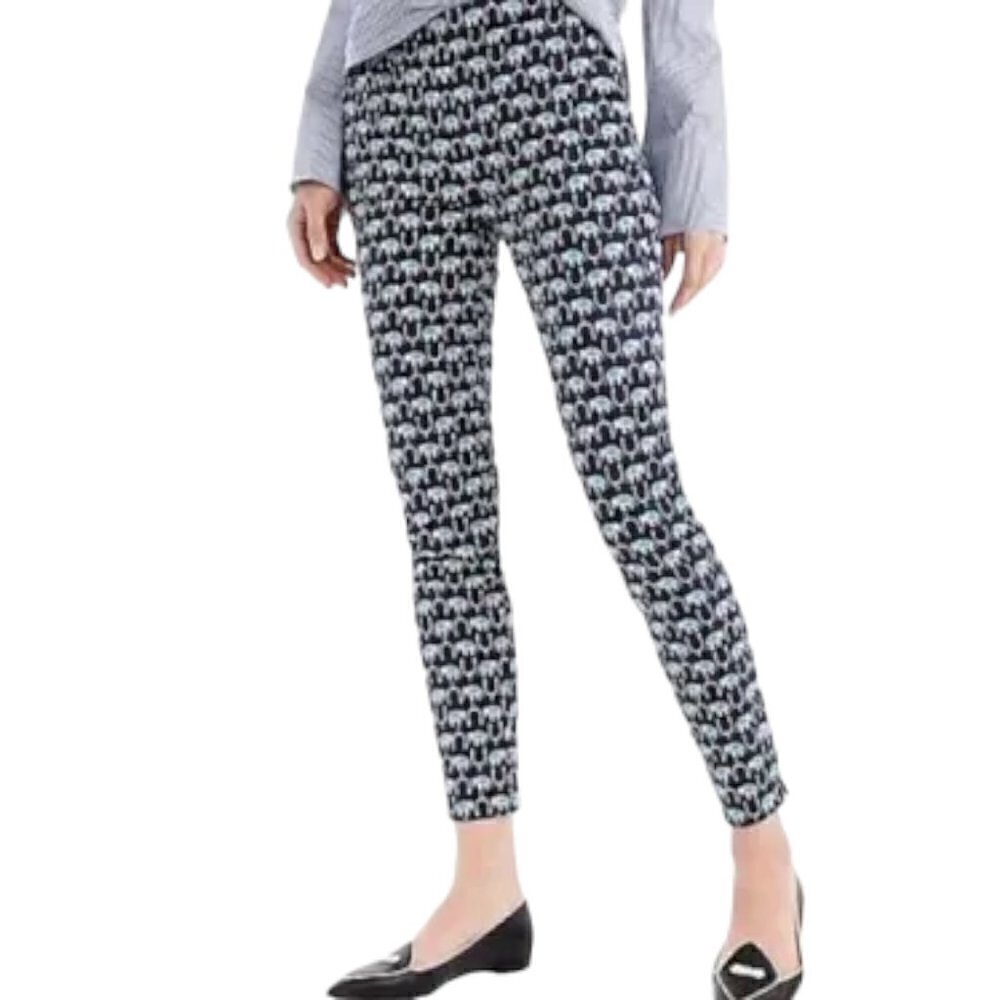 J. Crew Martie Slim Crop Pants in Elephant Print 2